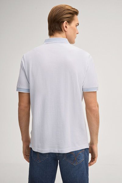 Joop! Herren Poloshirt Percyco Hellblau Kontrastbesatz