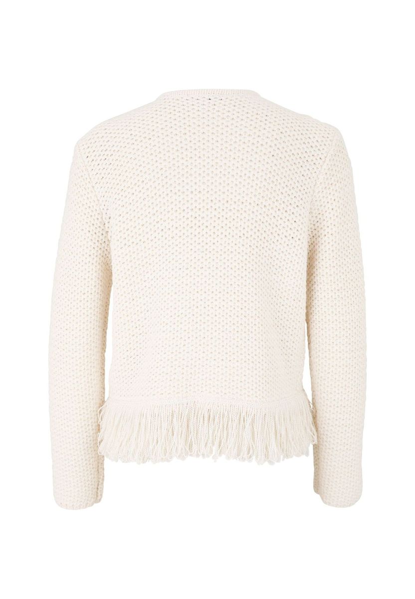 Strickjacke mit Fransen