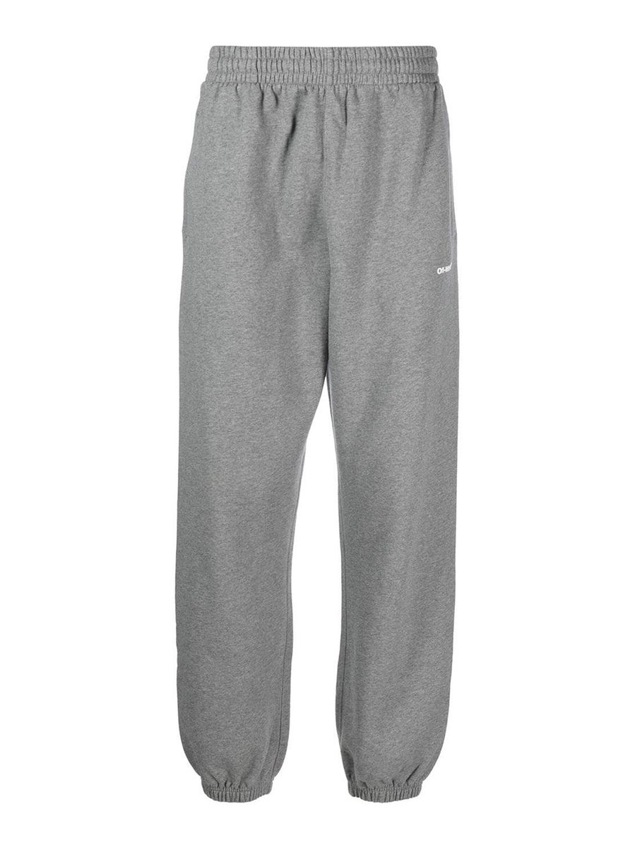 Off-White Graue Jogginghose mit Logo
