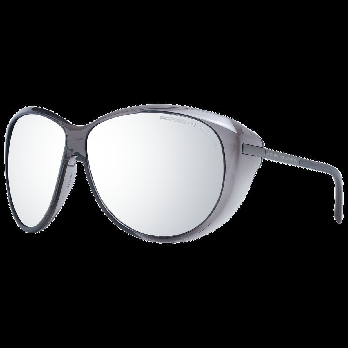 Sonnenbrille mit Spiegelgläsern und Schmetterlingsrahmen