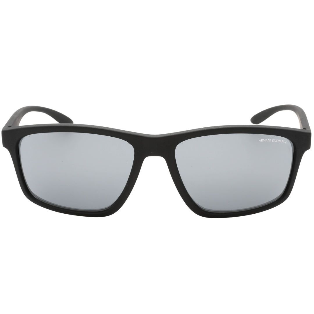 Sonnenbrille mit eckigem Rahmen und Spiegelgläsern