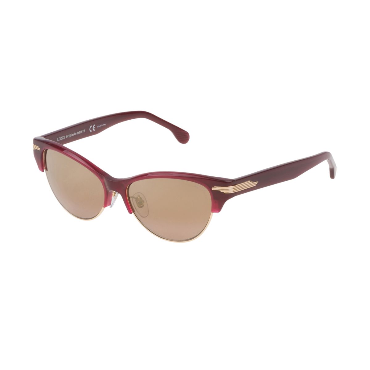 Cat-Eye Sonnenbrille mit Metalldetails