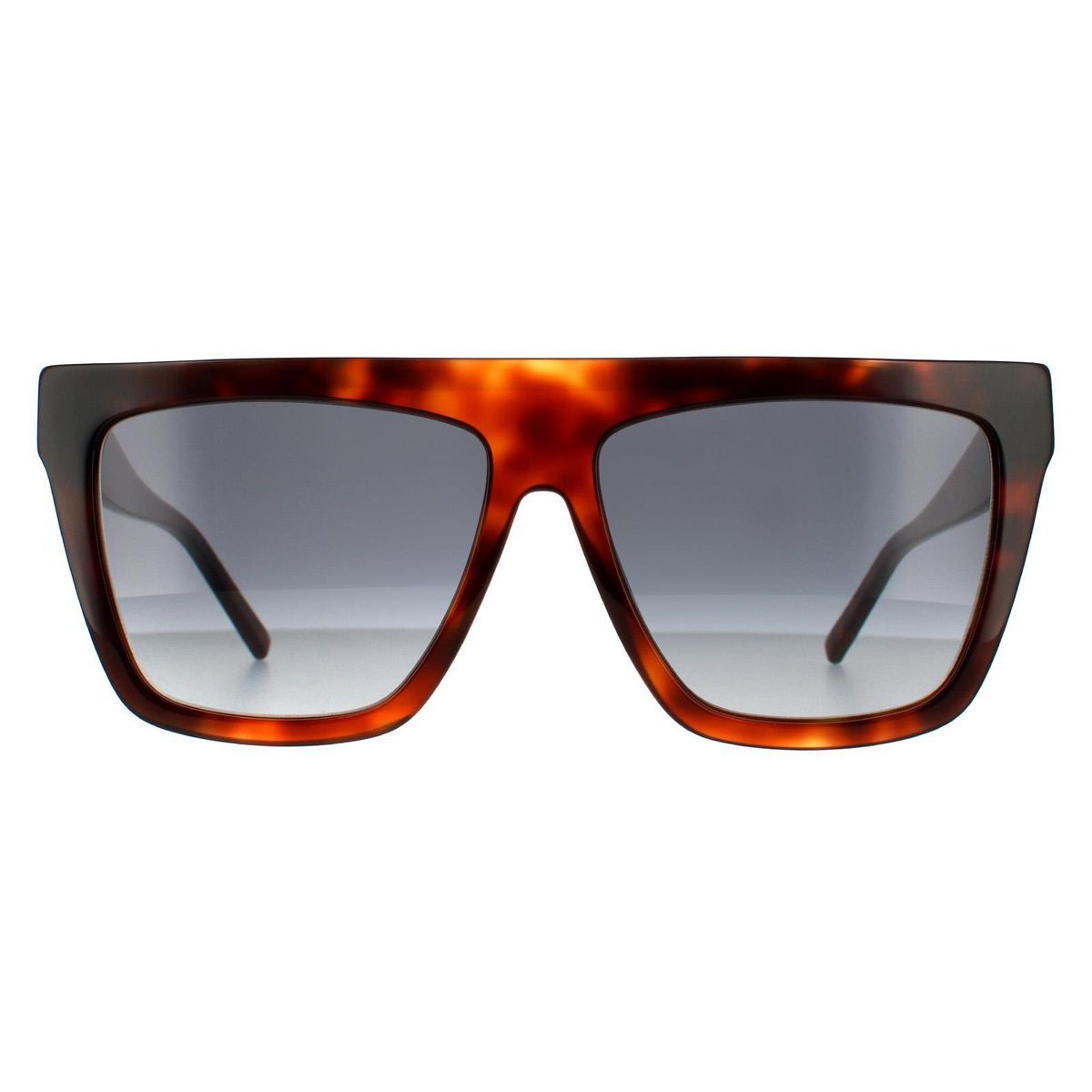 Quadratische Sonnenbrille mit Havana-Muster