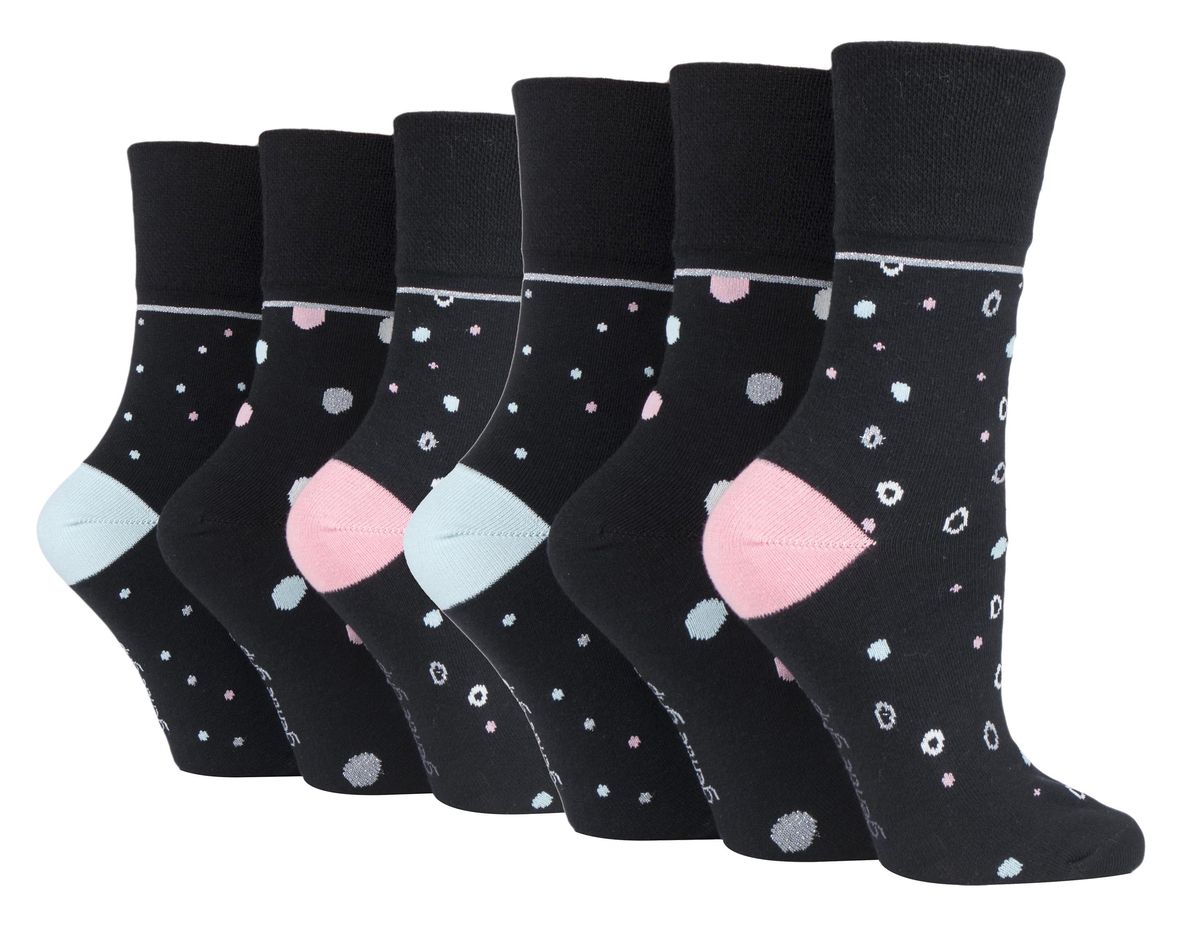 Gentle Grip - 6 Paar Damen Gentle Grip nicht elastische Socken - SOLRH219