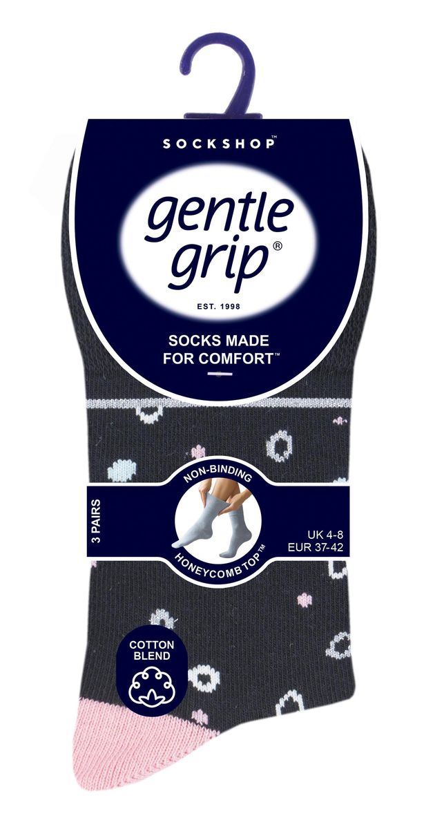 Nicht elastische Socken mit Wabenmuster