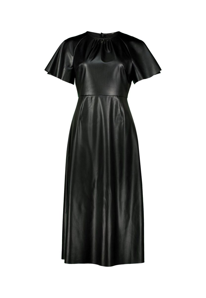Elegantes Midikleid aus Kunstleder