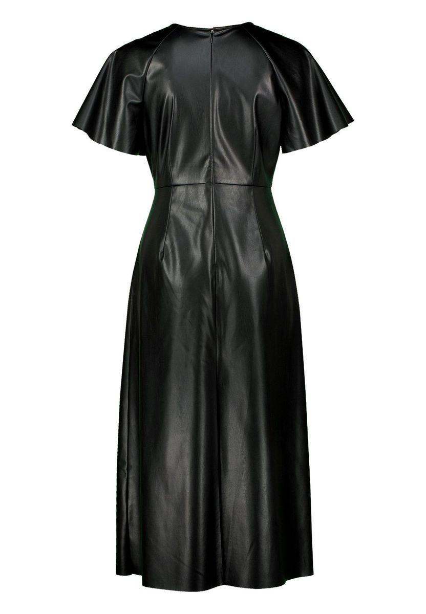 Elegantes Midikleid aus Kunstleder