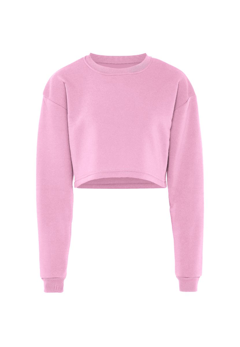 Cropped Langarm-Sweatshirt