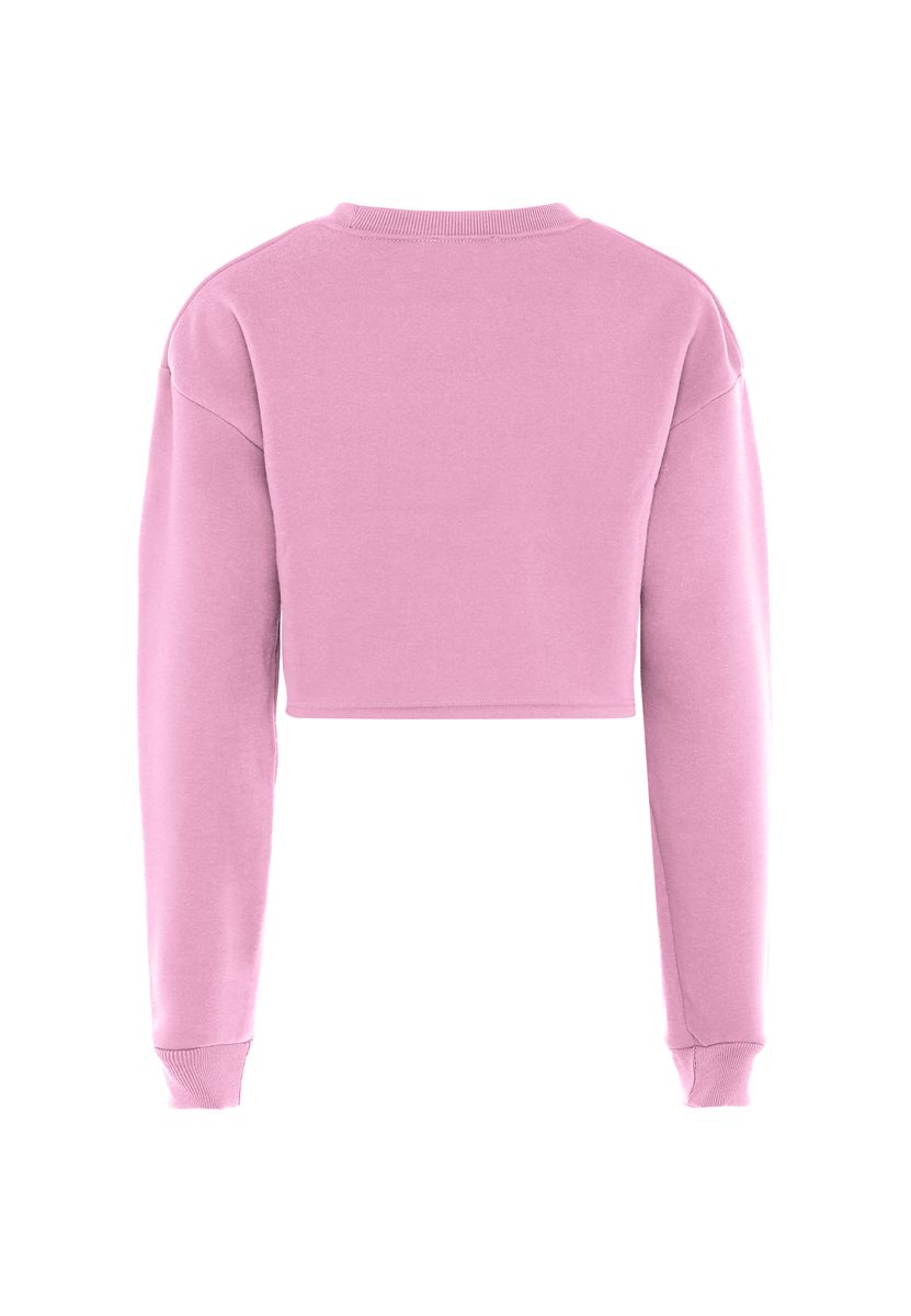 Kurzes Sweatshirt mit überschnittenen Schultern