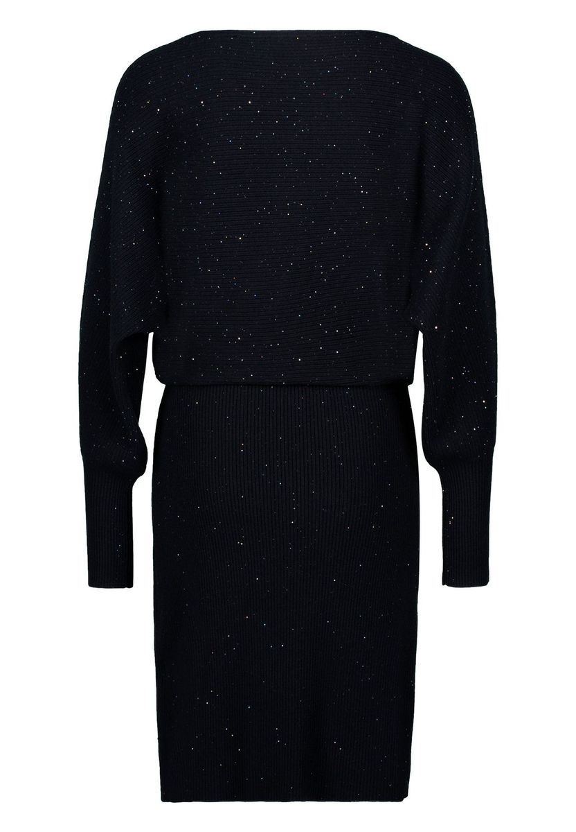 Elegantes Glitzer Strick Minikleid