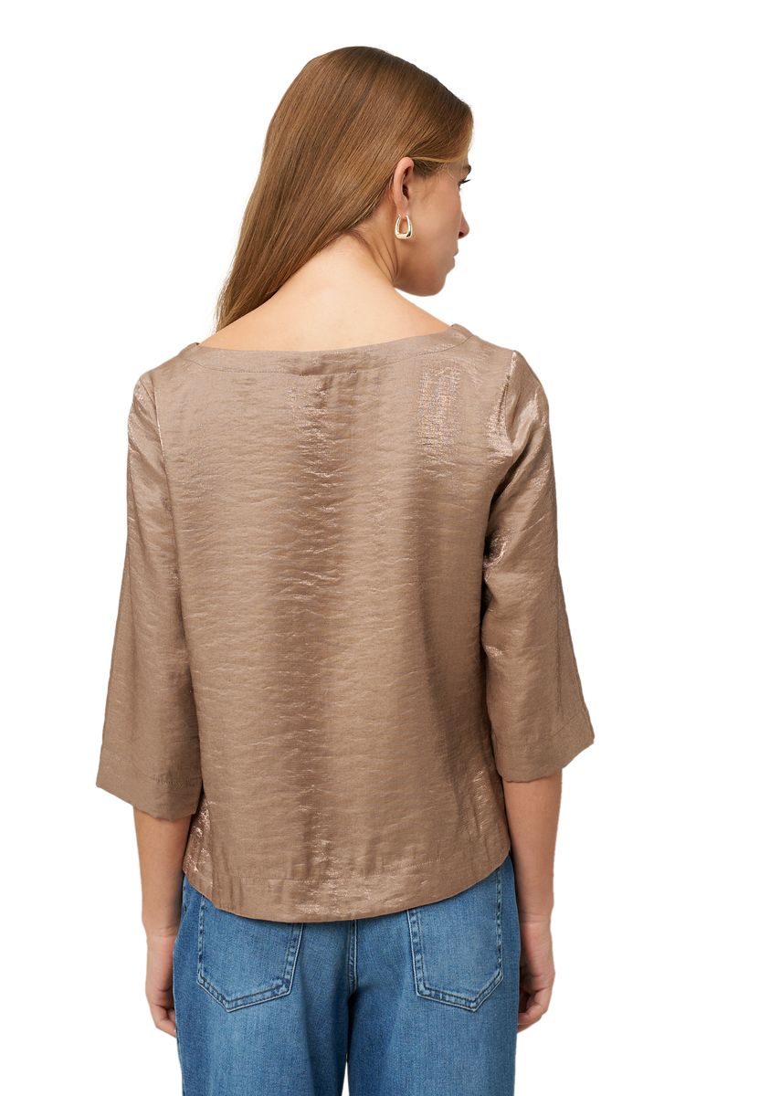 zero Bluse mit Knittereffekt, gold, 34
