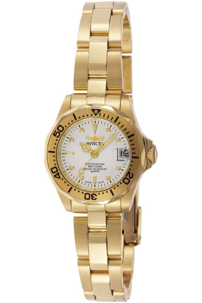Goldfarbene Pro Diver Uhr
