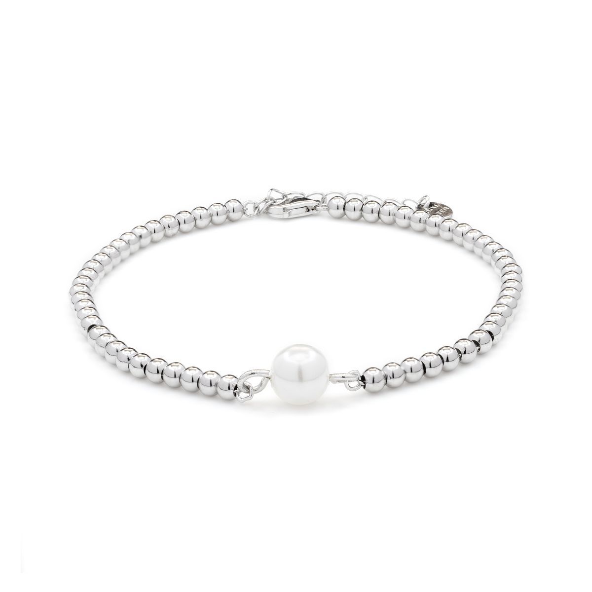 Elegantes Silber Perlenarmband