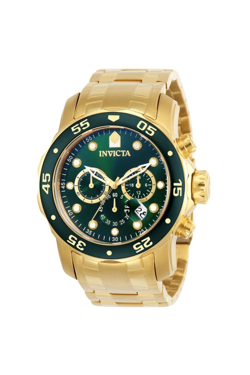 Goldfarbene Edelstahl Taucheruhr