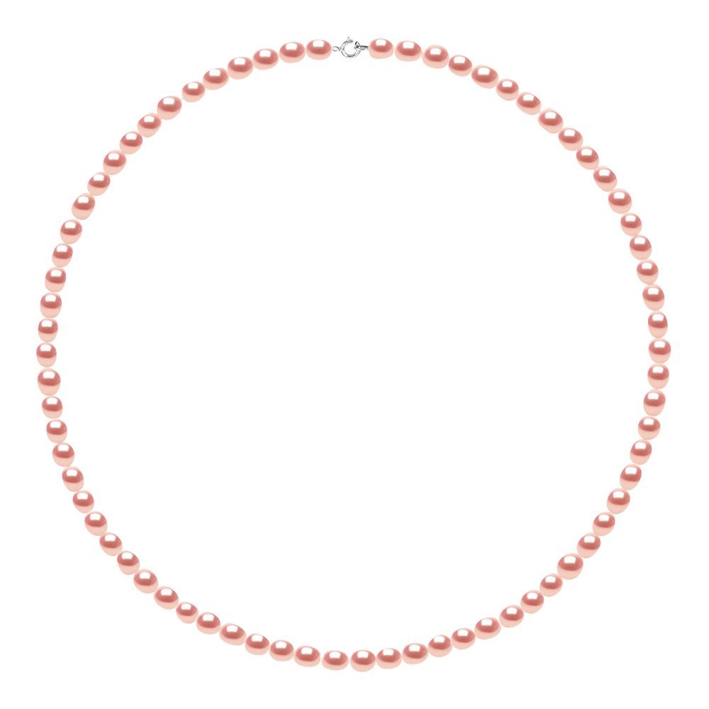 Elegante rosa Süßwasserperlenkette