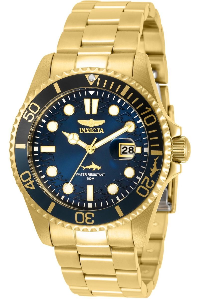 Goldfarbene Taucheruhr
