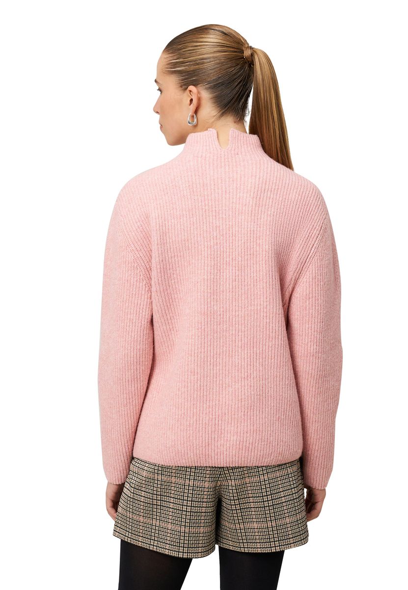 zero Strickpullover mit Stehkragen, rosa, 36