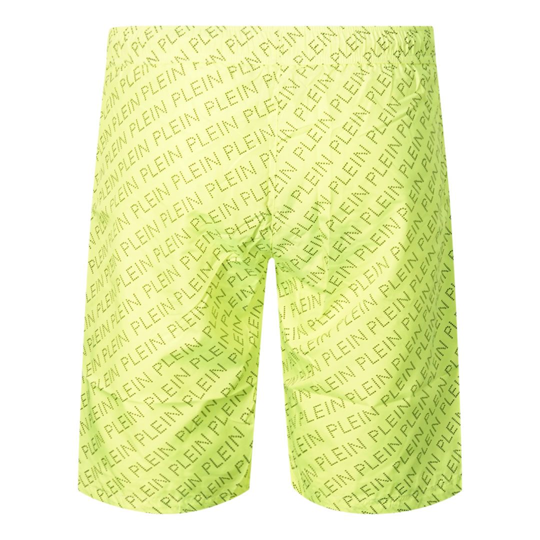 Lange Badeshorts mit Logomuster
