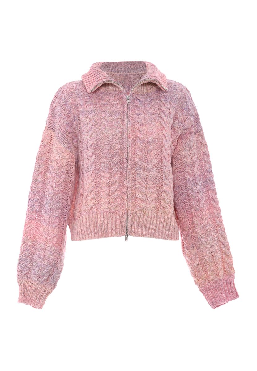 Mymo Strickjacke Damen Regenbogen