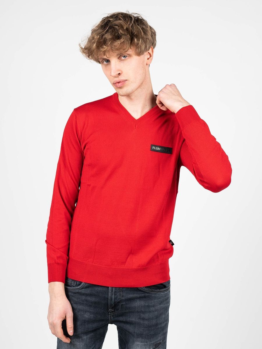 Herren Merinowolle V-Ausschnitt Pullover