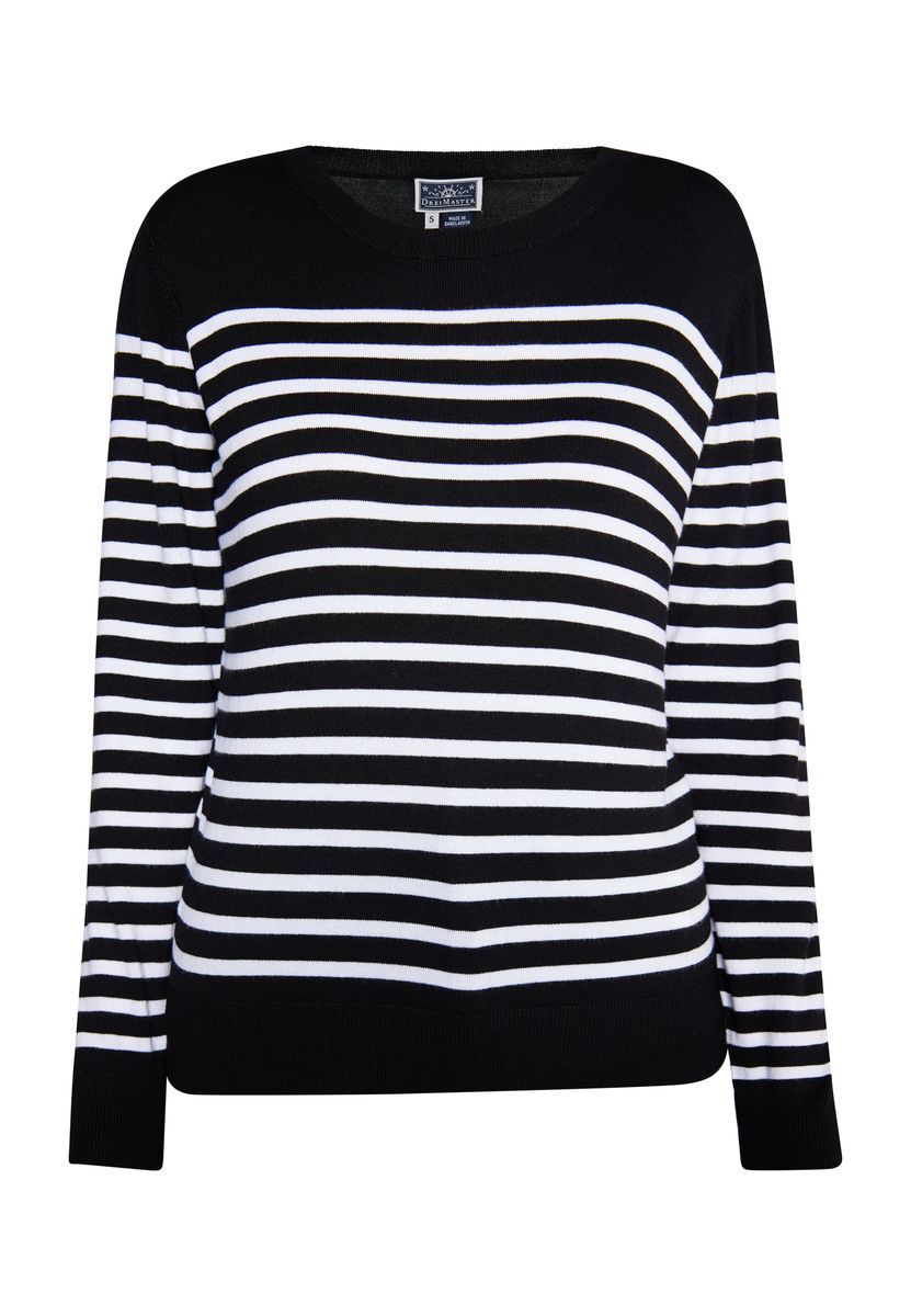 Klassischer gestreifter Strickpullover