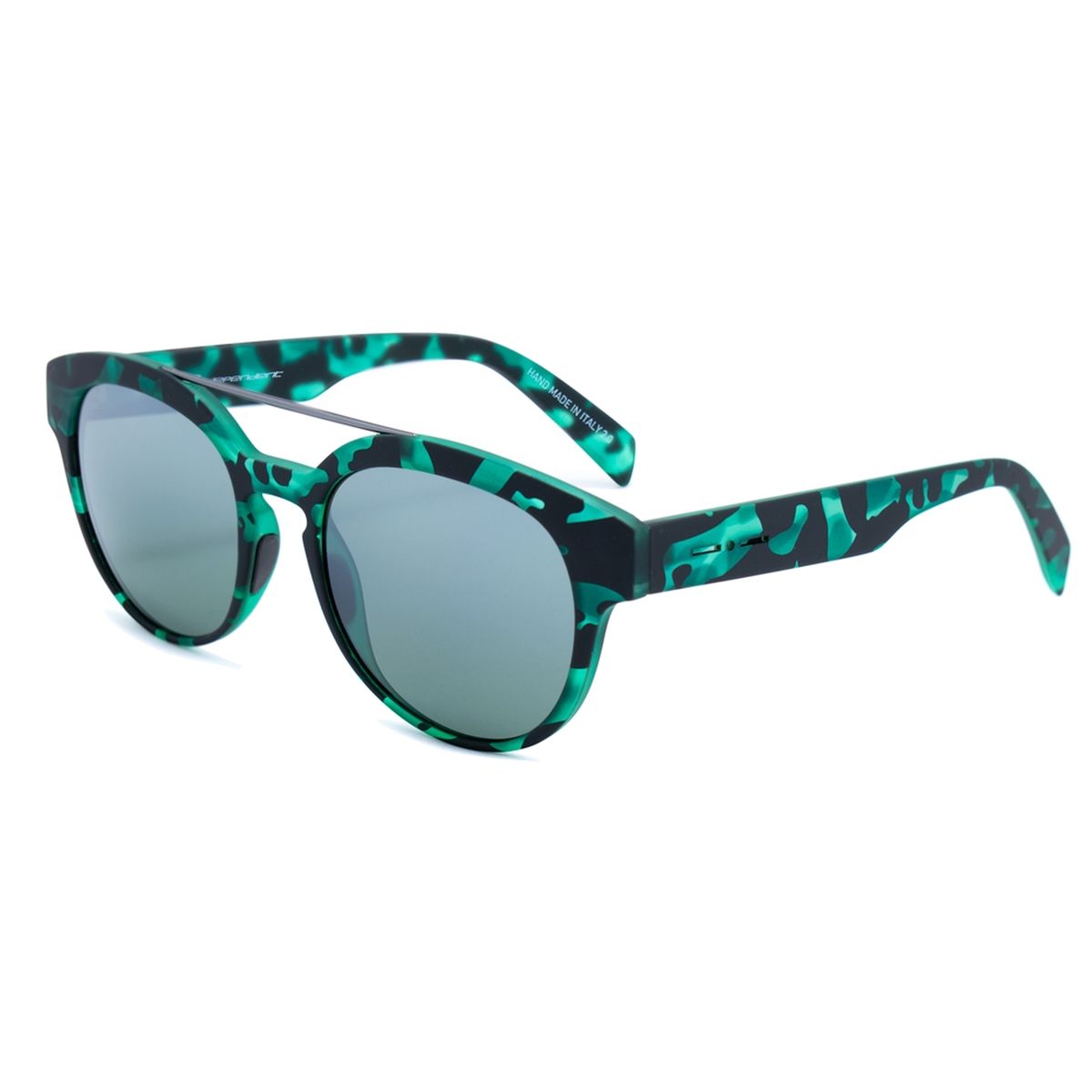 Runde Sonnenbrille mit Brauensteg