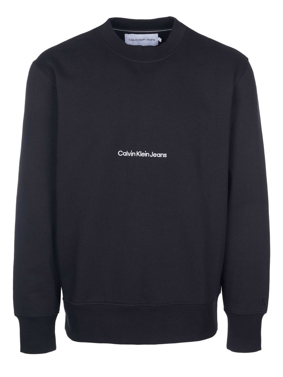 Minimalistisches Baumwoll-Sweatshirt mit Logo-Print