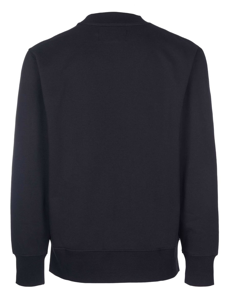 Minimalistisches Logo-Sweatshirt mit Rundhalsausschnitt