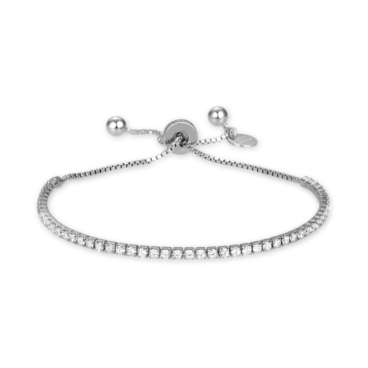 Elegantes Sterlingsilber Armband mit Zirkonia