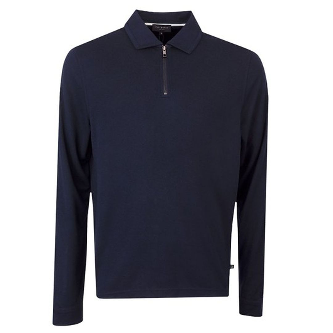 Herren Marineblauer Langarmpullover