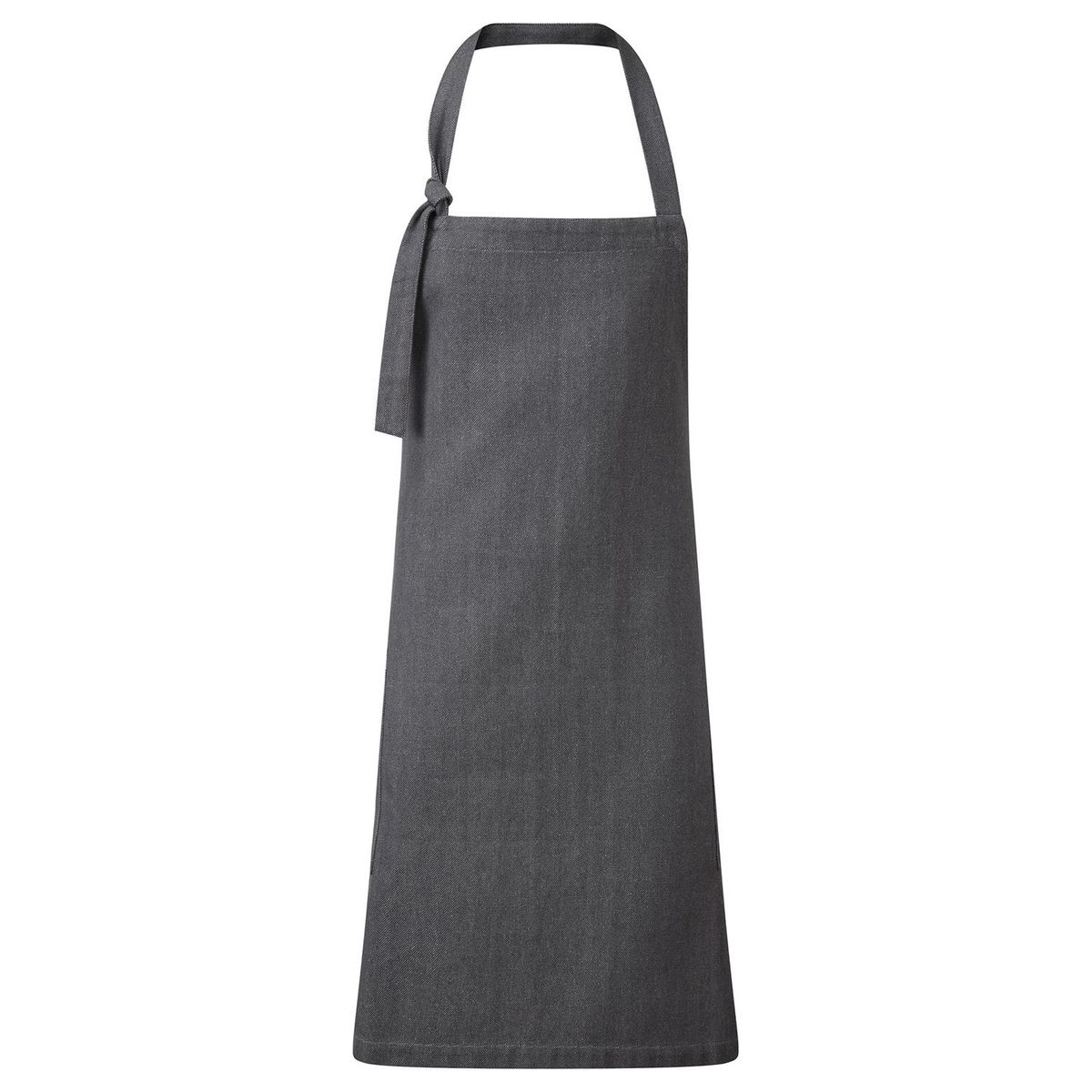 Nachhaltige graue Denim Schürze mit Taschen