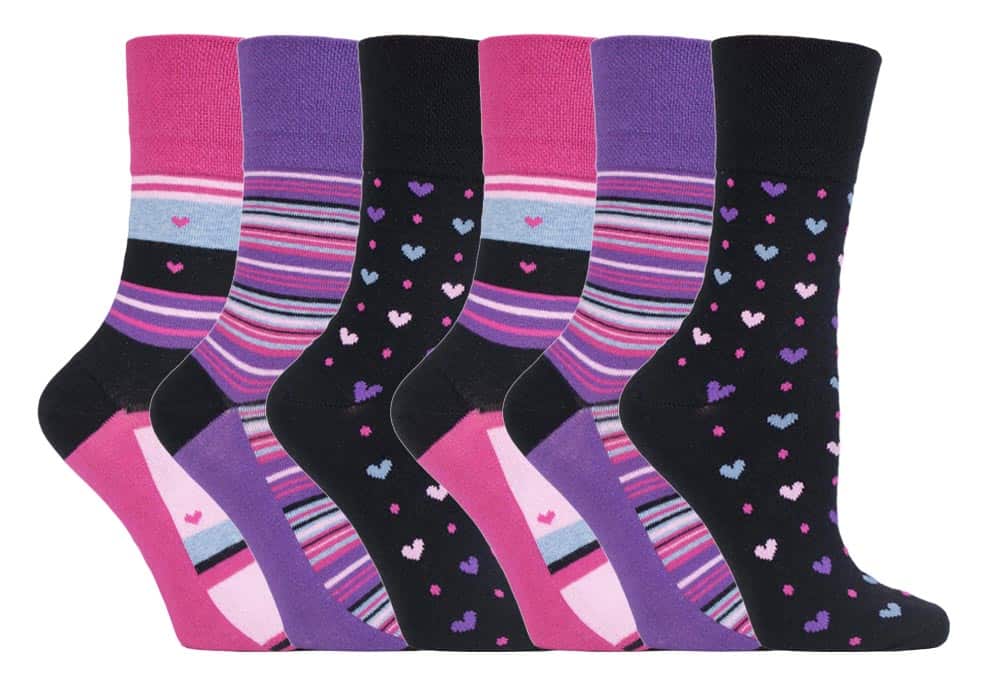 Gentle Grip - 6 Paar Damen Gentle Grip nicht elastische Socken - GG134