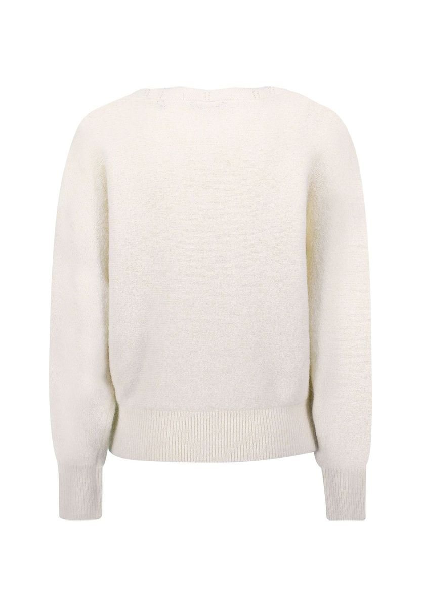 Pullover mit U-Boot-Ausschnitt, lockere Passform