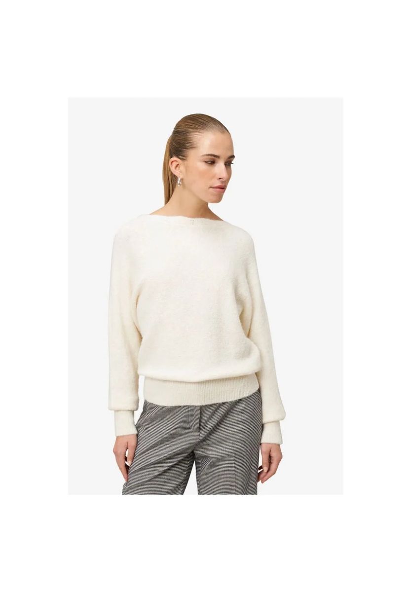 zero Strickpullover mit U-Boot Ausschnitt, beige, 34