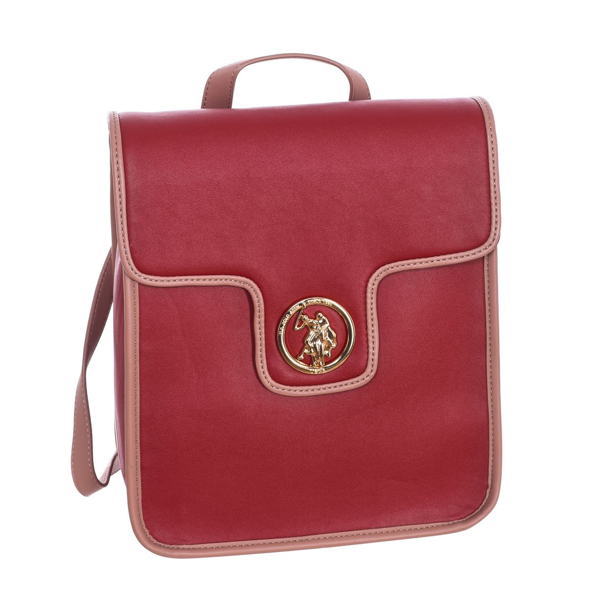 Quadratischer Rucksack mit Logo