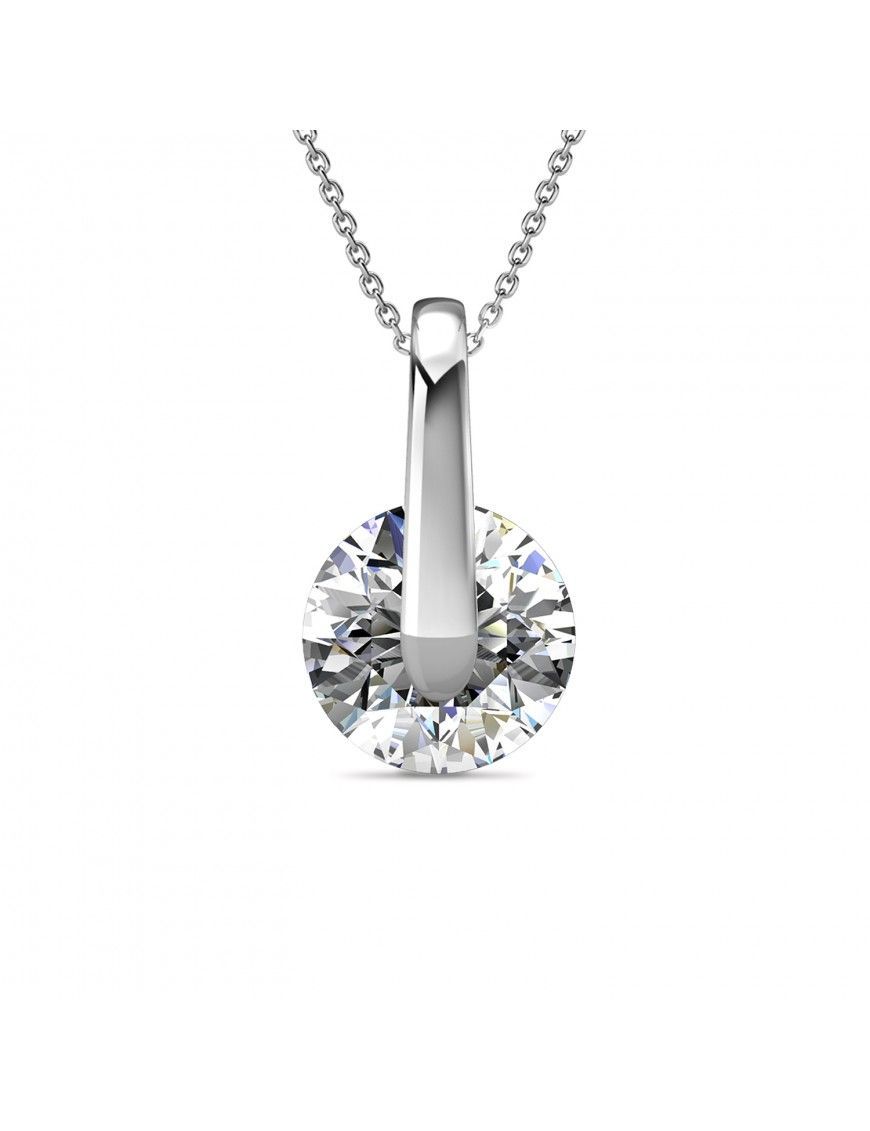 Elegante Halskette mit Kristallanhänger
