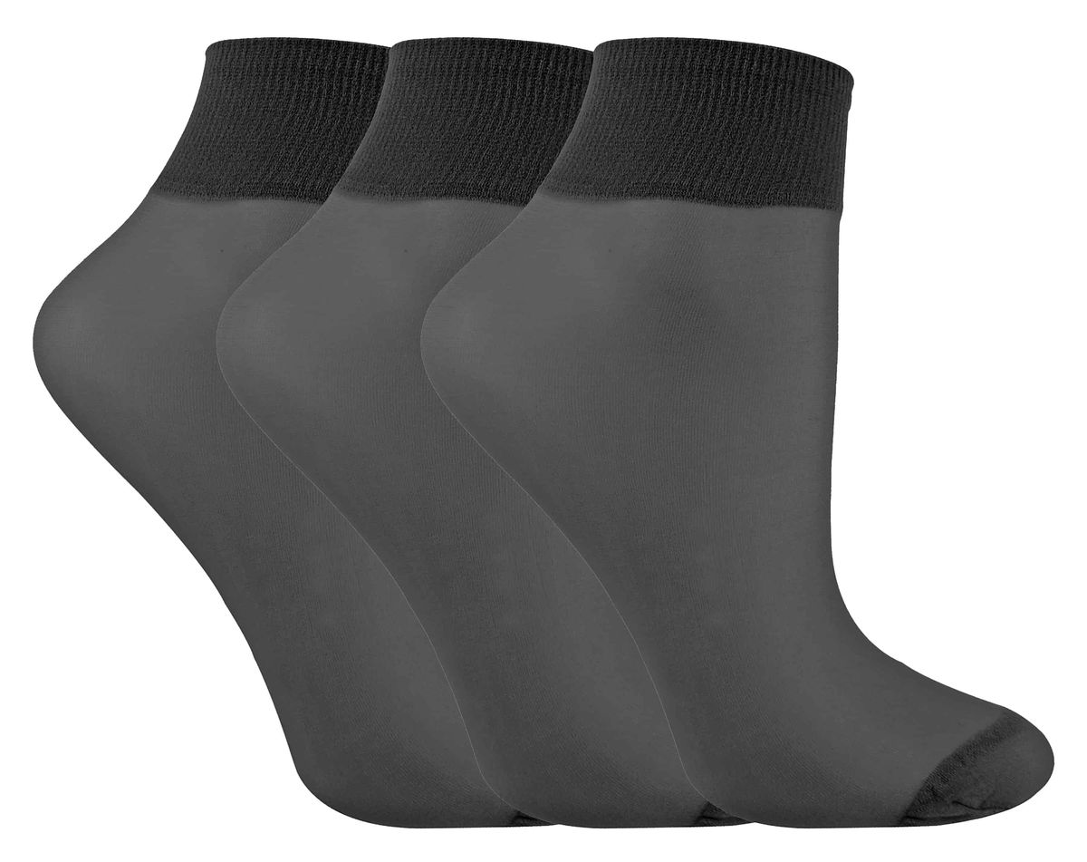 Transparente knöchelhohe Popsocken