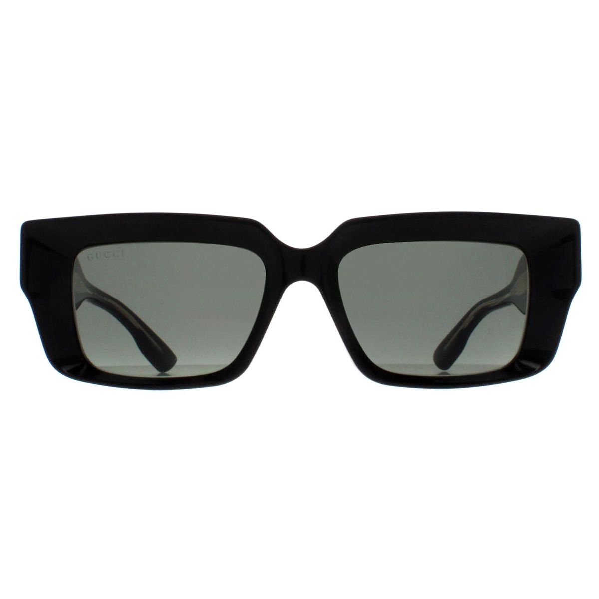 Quadratische Sonnenbrille in Schwarz