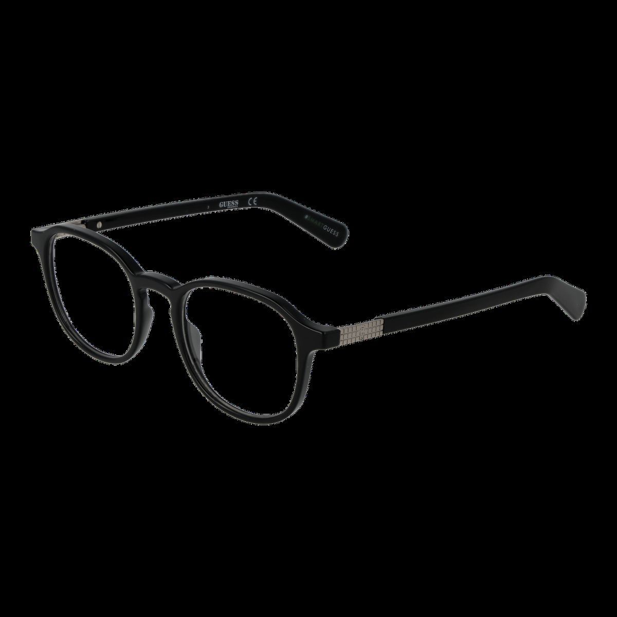 Runde Vollrandbrille in Schwarz