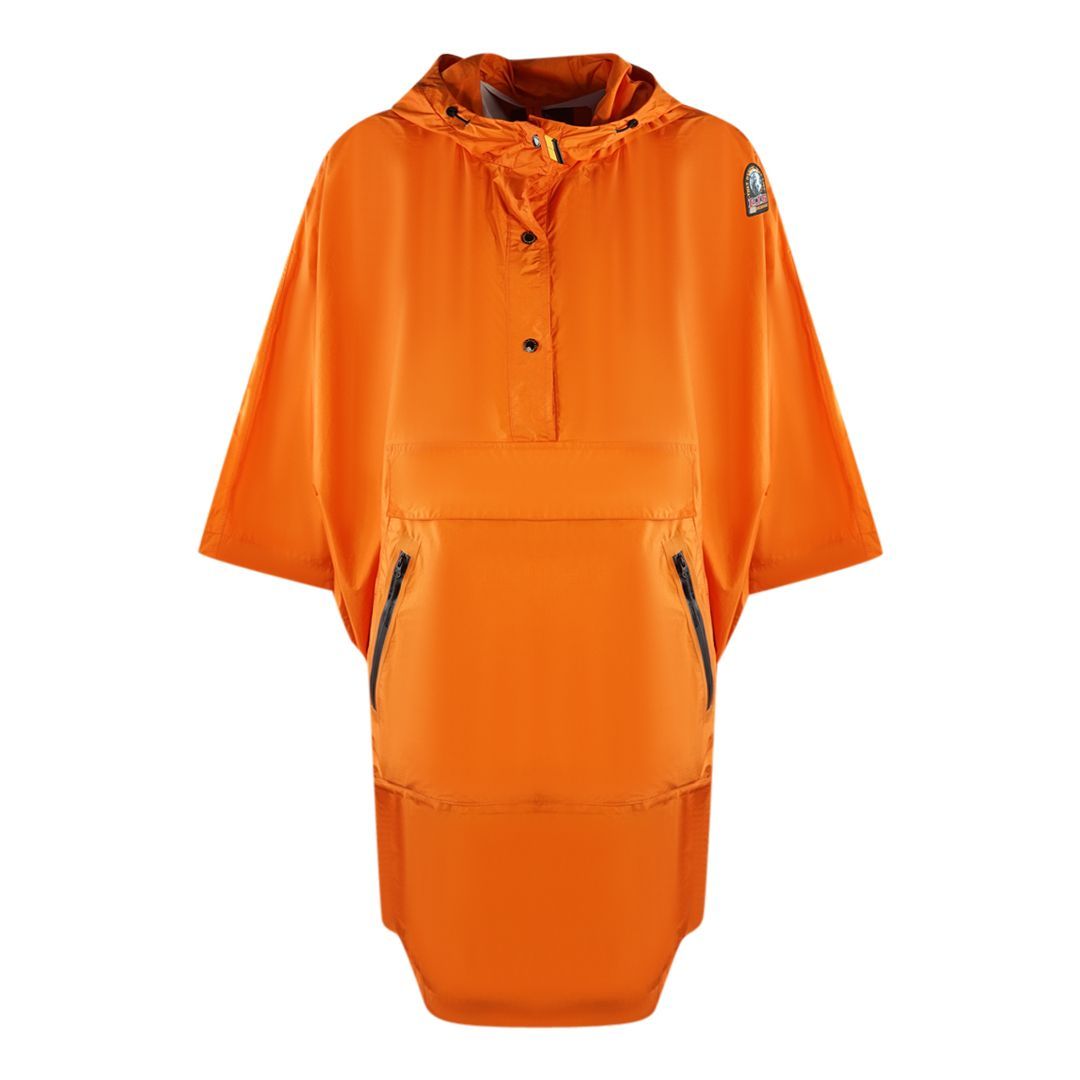 Oranger Pullover Regenponcho Jacke