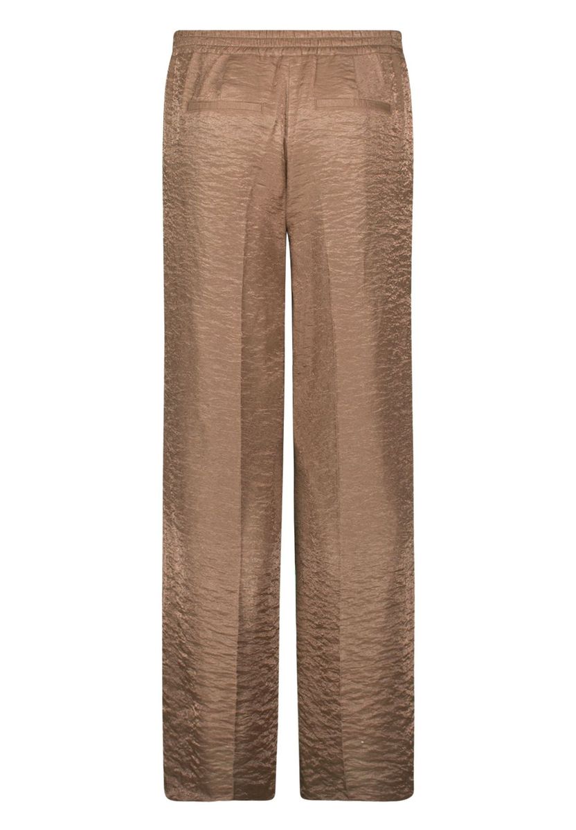 Strukturierte Satinhose mit Kordelzug