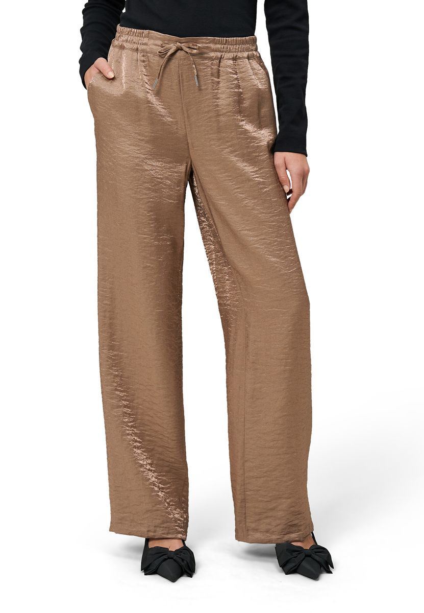 zero Hose mit Knittereffekt 30 Inch, gold, 34