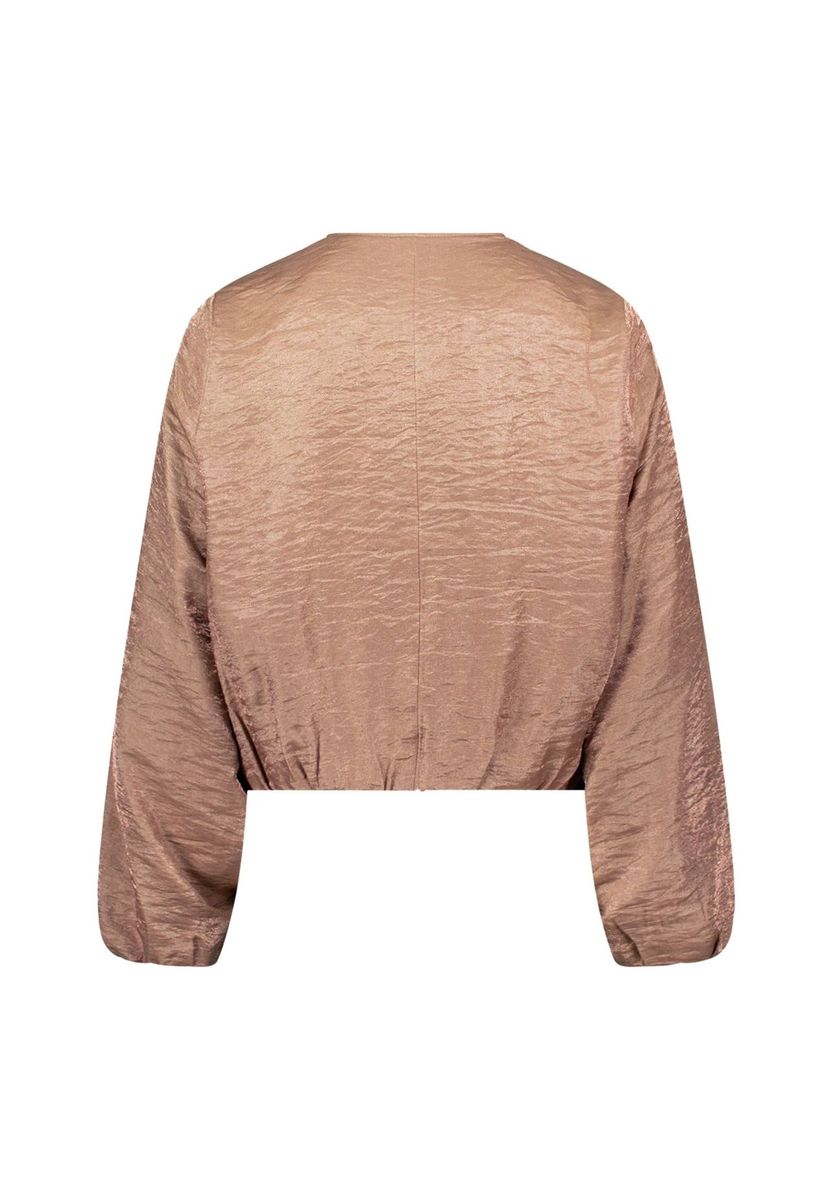 Bomberjacke mit Struktur und Ballonärmeln