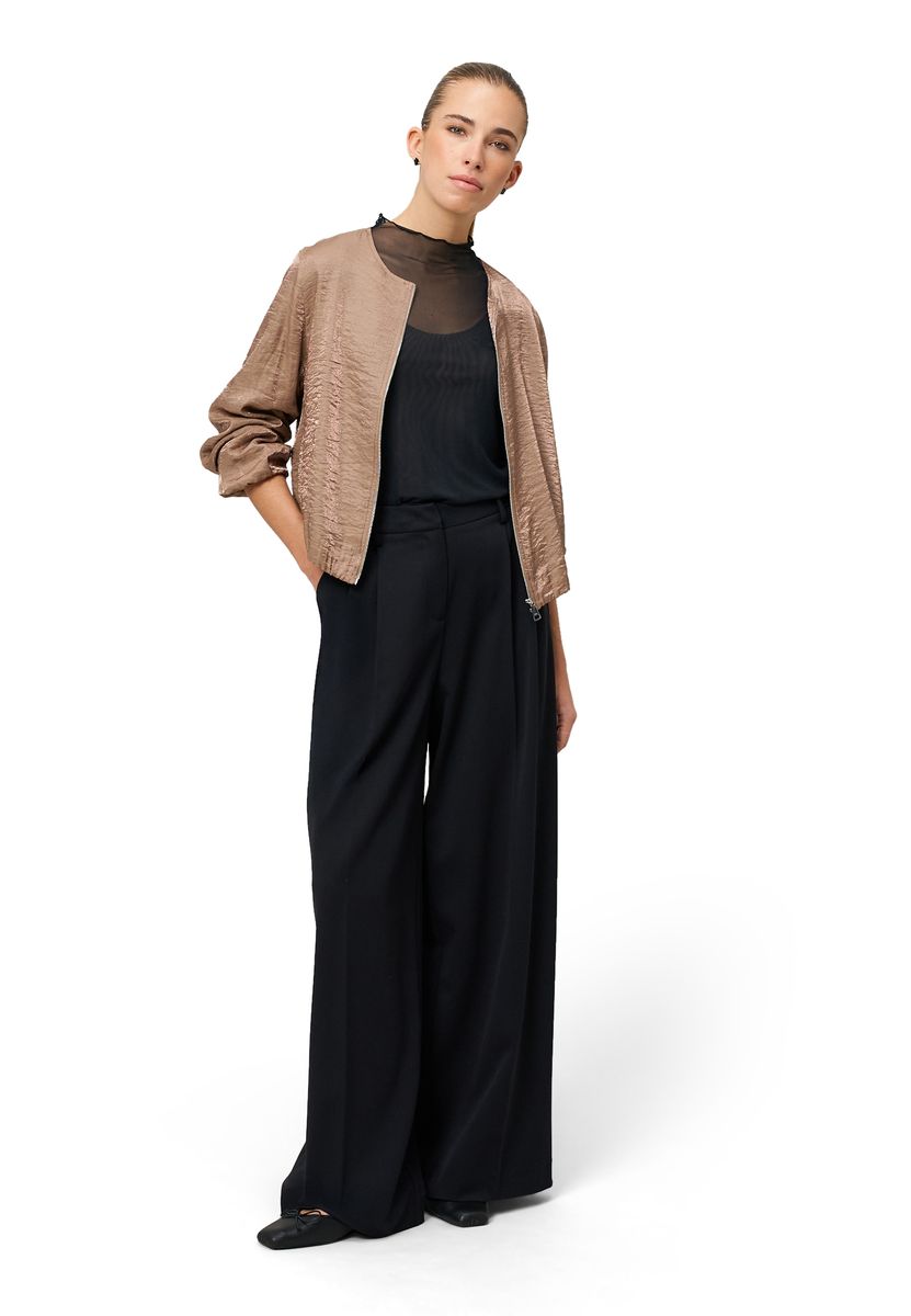 zero Jacke mit Knittereffekt, roségold, 36