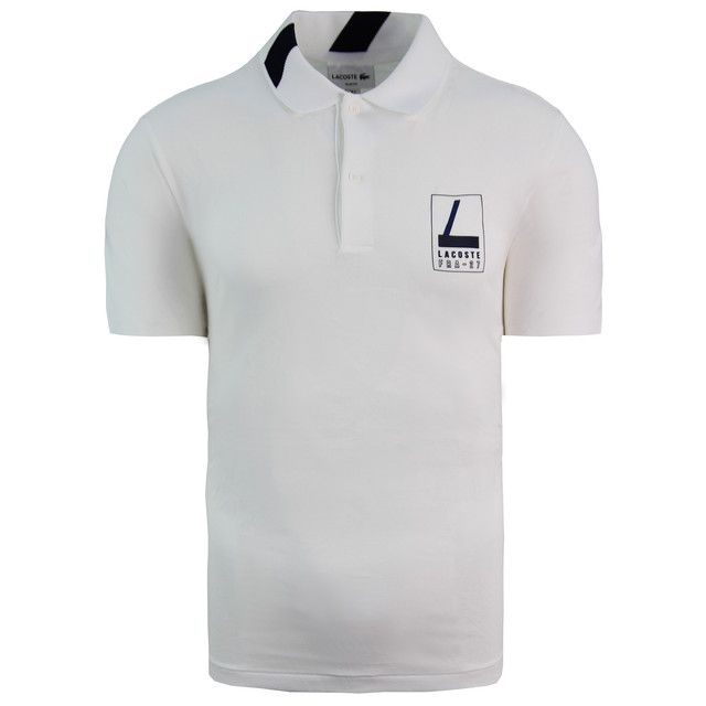 Slim Fit Weißes Baumwoll-Poloshirt