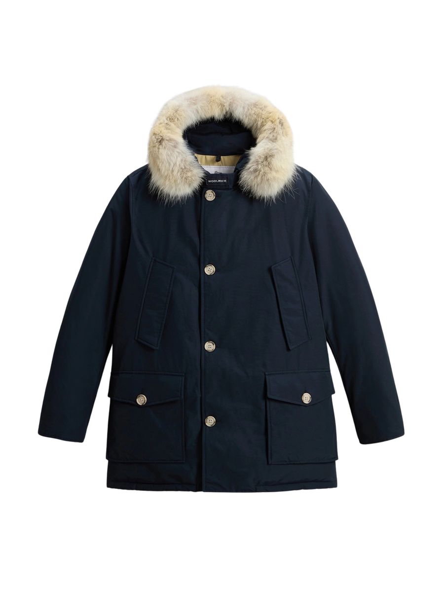 Klassischer Daunenparka mit Pelzbesatz