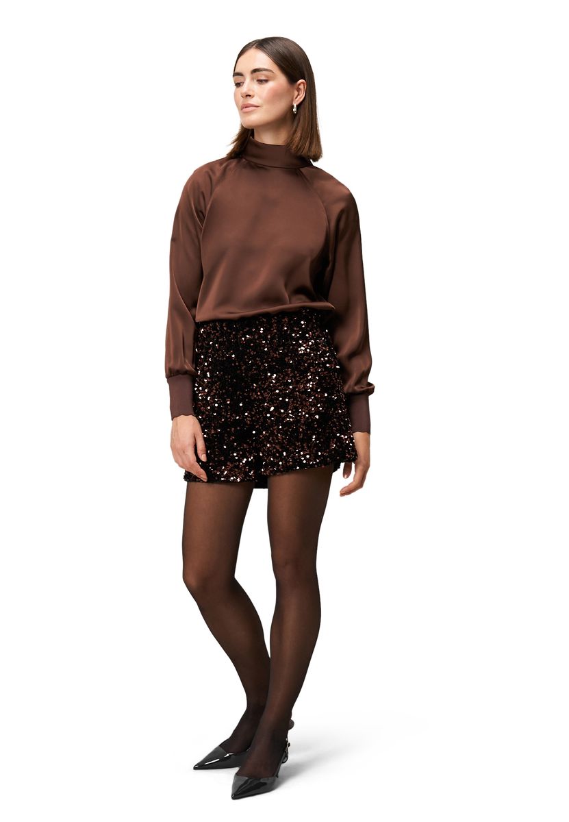 Party-Shorts mit Paillettenbesatz