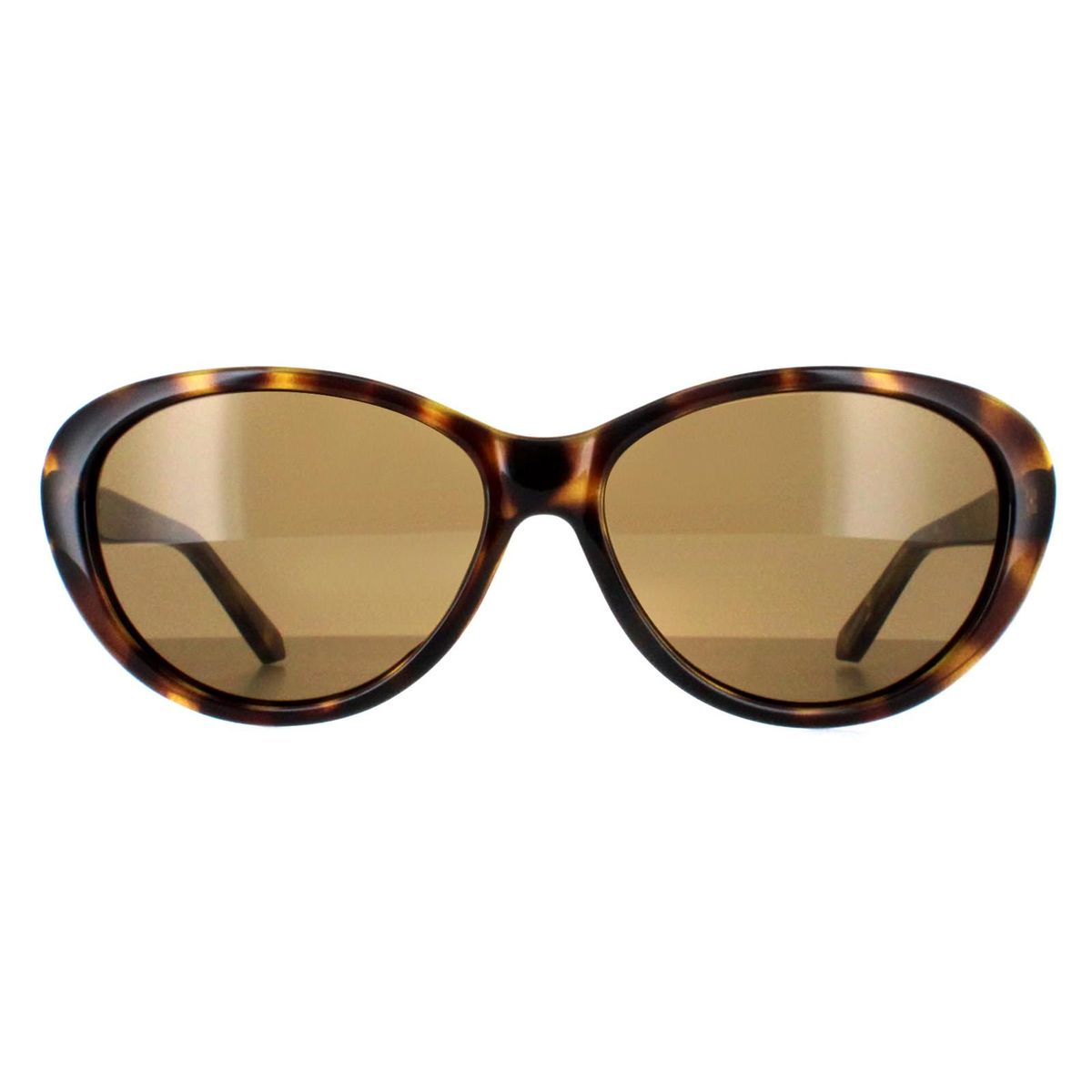 Havana ovale Sonnenbrille mit Farbverlauf
