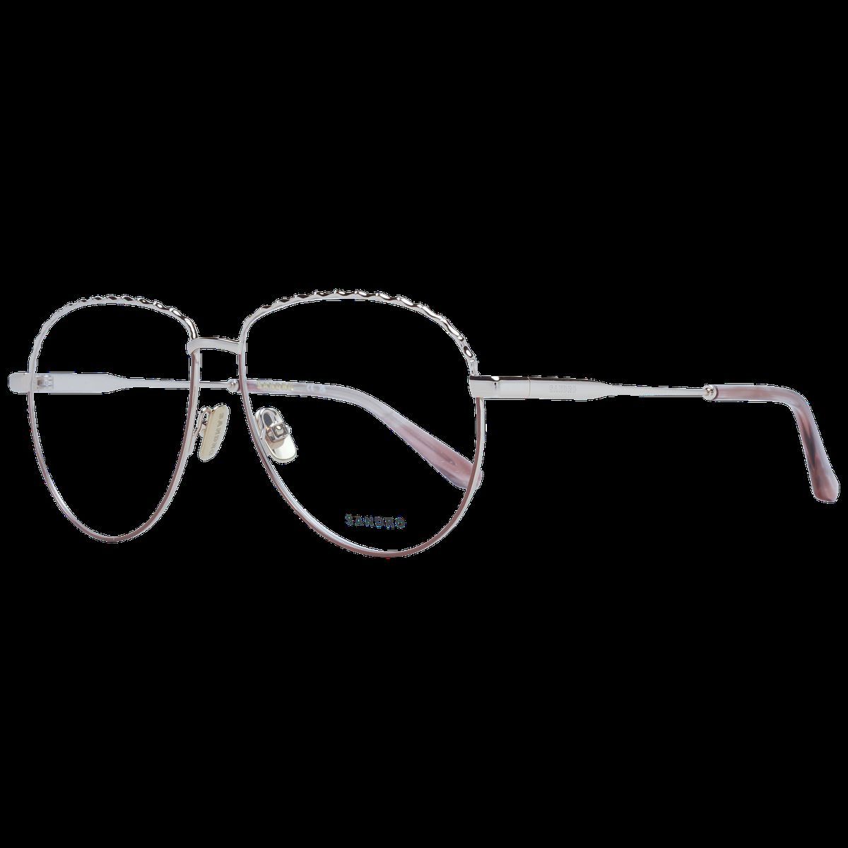 Silberfarbene Brille im Aviator-Stil