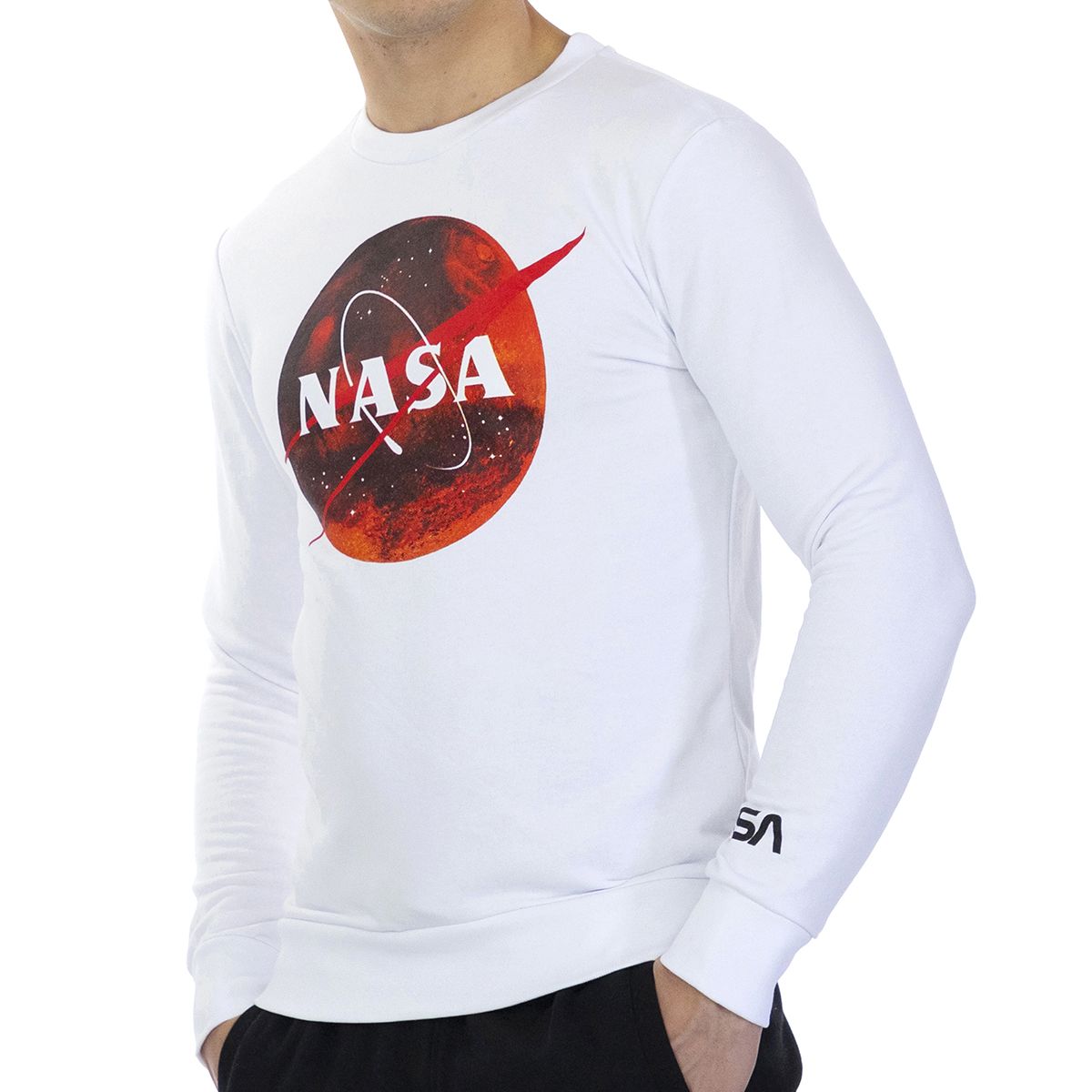 NASA Mars Grafik Baumwoll-Sweatshirt